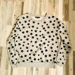 💫 DALIA Gray & Black Star Sweatshirt